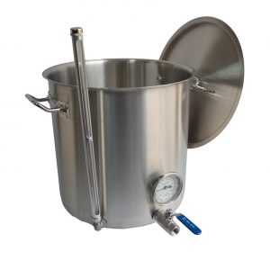 OLLA DE 33LTS CON VALVULA, TERMOMETRO Y MEDIDOR