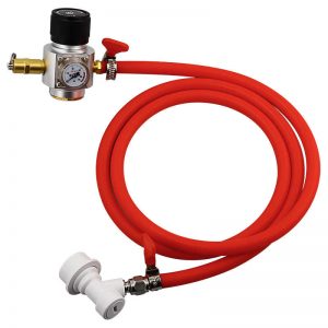 MONTAJE DE LINEA DE GAS manguera y manómetro