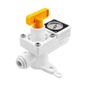 REGULADOR EN LINEA CON MANOMETRO INTEGRADO 0-60 PSI