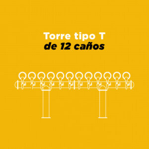 TORRE DE 12 VALVULAS CON PORTALOGOS LED