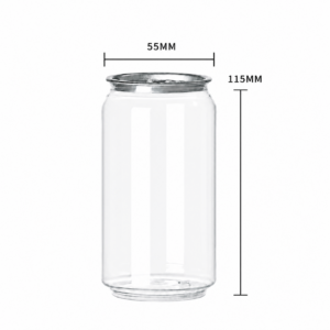 Latas PET de 330 ml con tapa